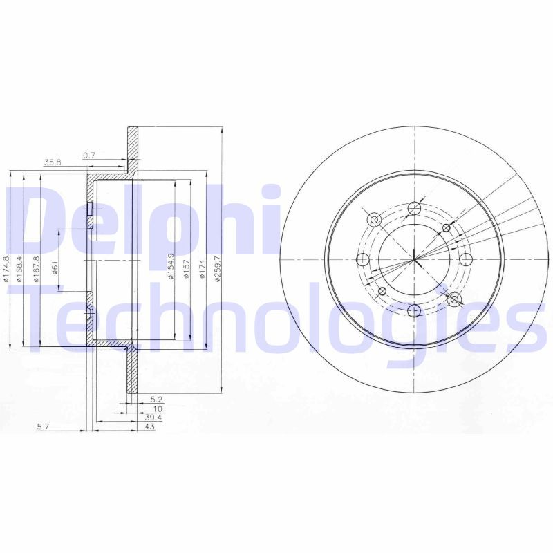 DELPHI Kočioni disk