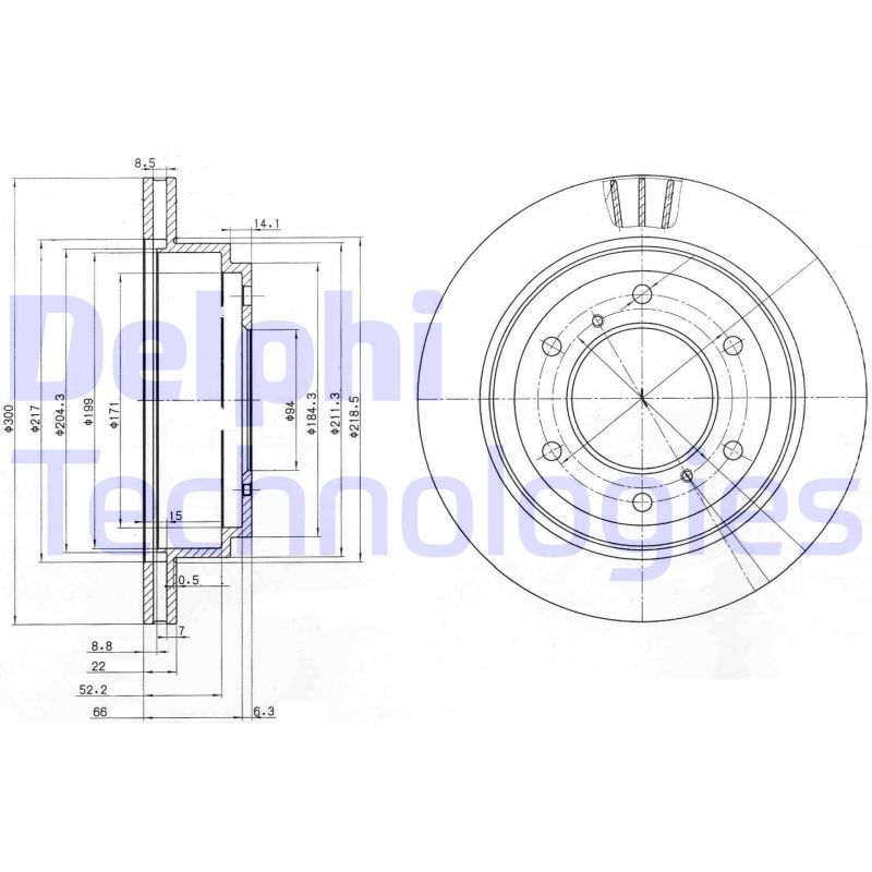 DELPHI Kočioni disk