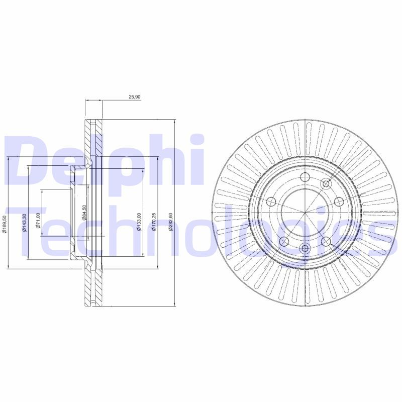 DELPHI Kočioni disk