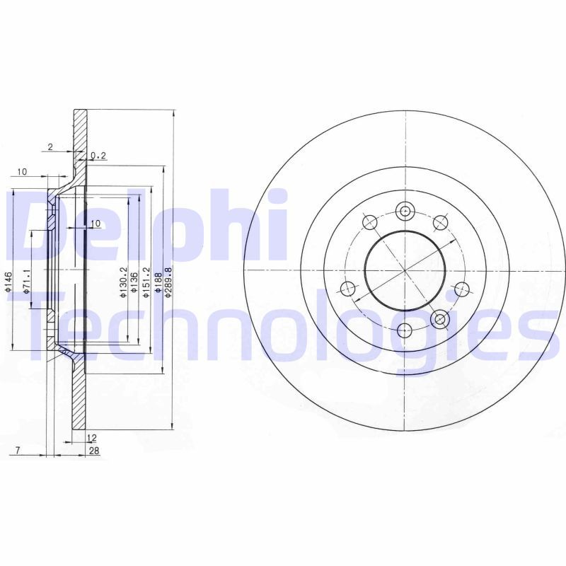 DELPHI Kočioni disk