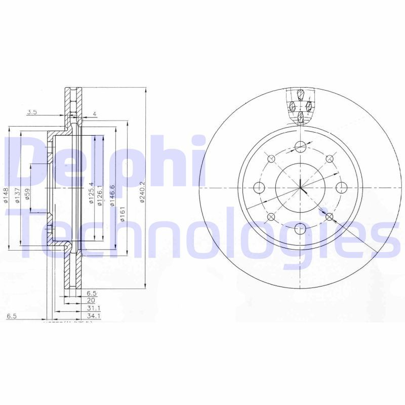 DELPHI Kočioni disk