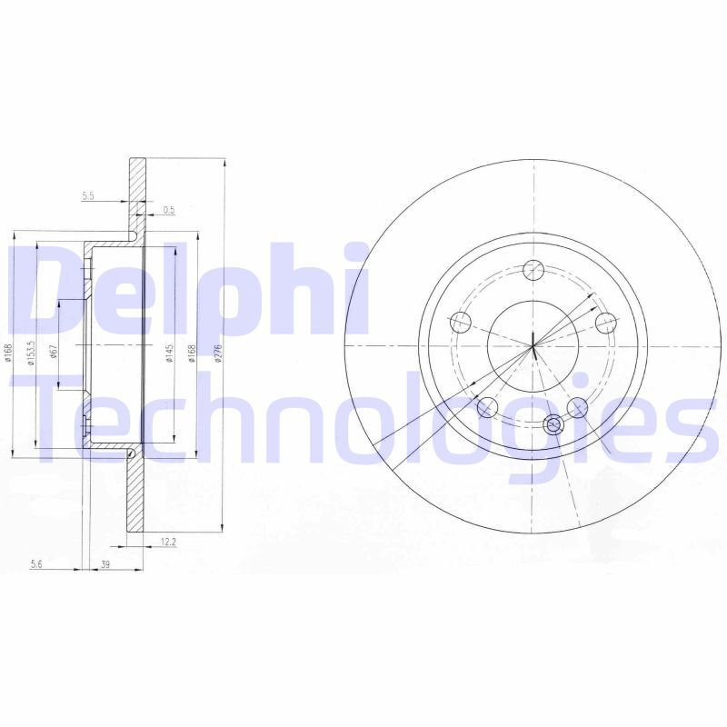 DELPHI Kočioni disk