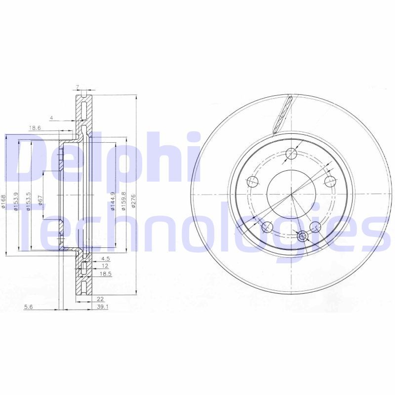DELPHI Kočioni disk