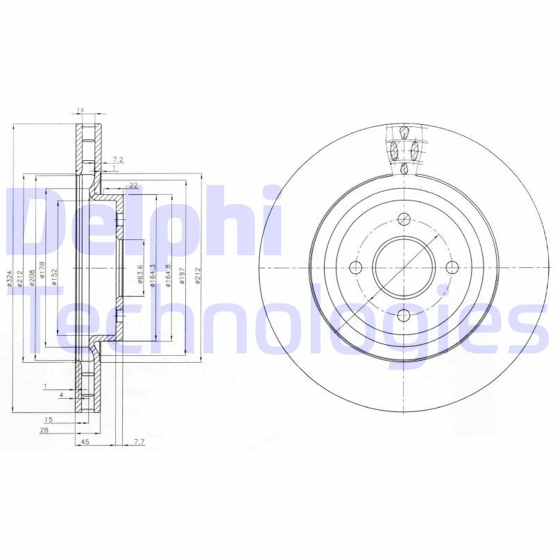 DELPHI Kočioni disk
