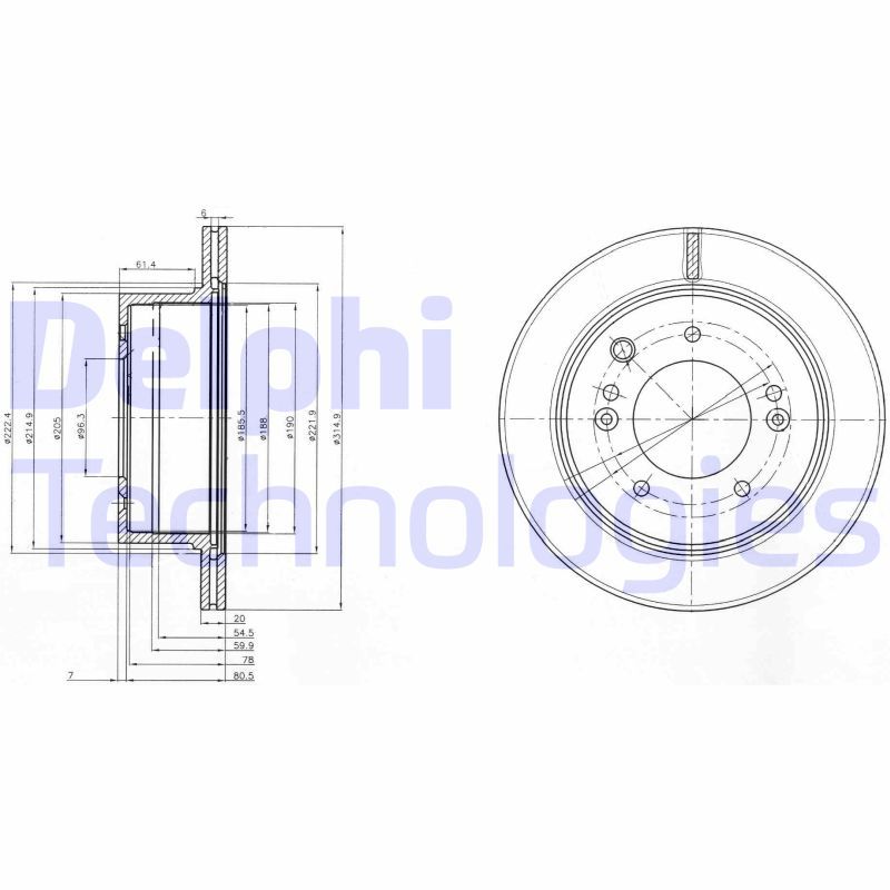 DELPHI Kočioni disk