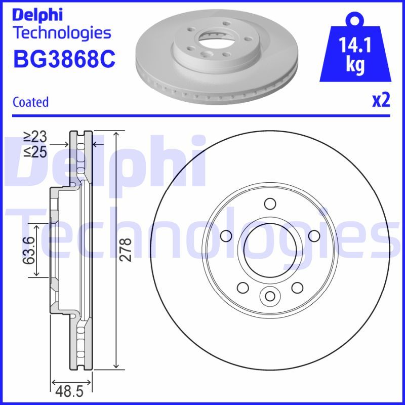 DELPHI Kočioni disk