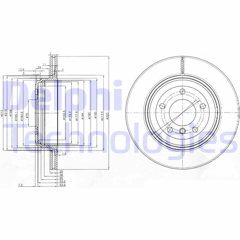 DELPHI Kočioni disk