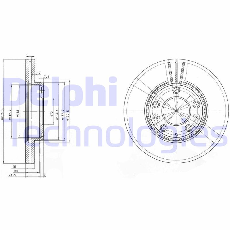 DELPHI Kočioni disk