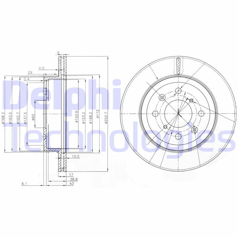 DELPHI Kočioni disk