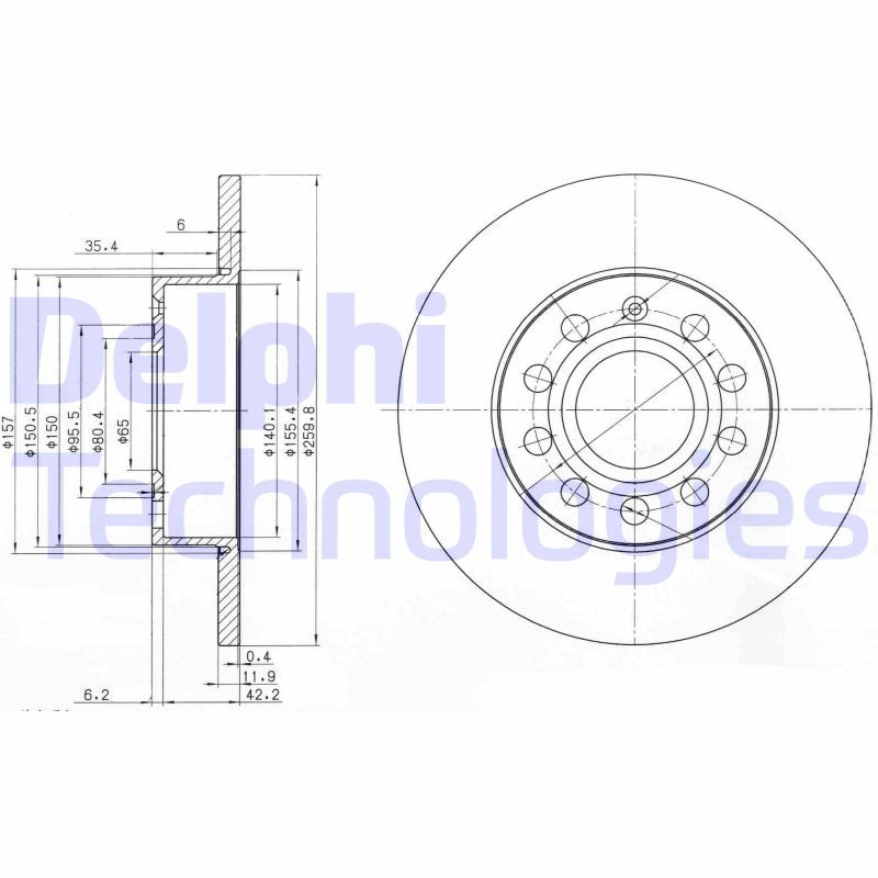 DELPHI Kočioni disk