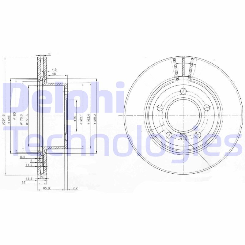 DELPHI Kočioni disk