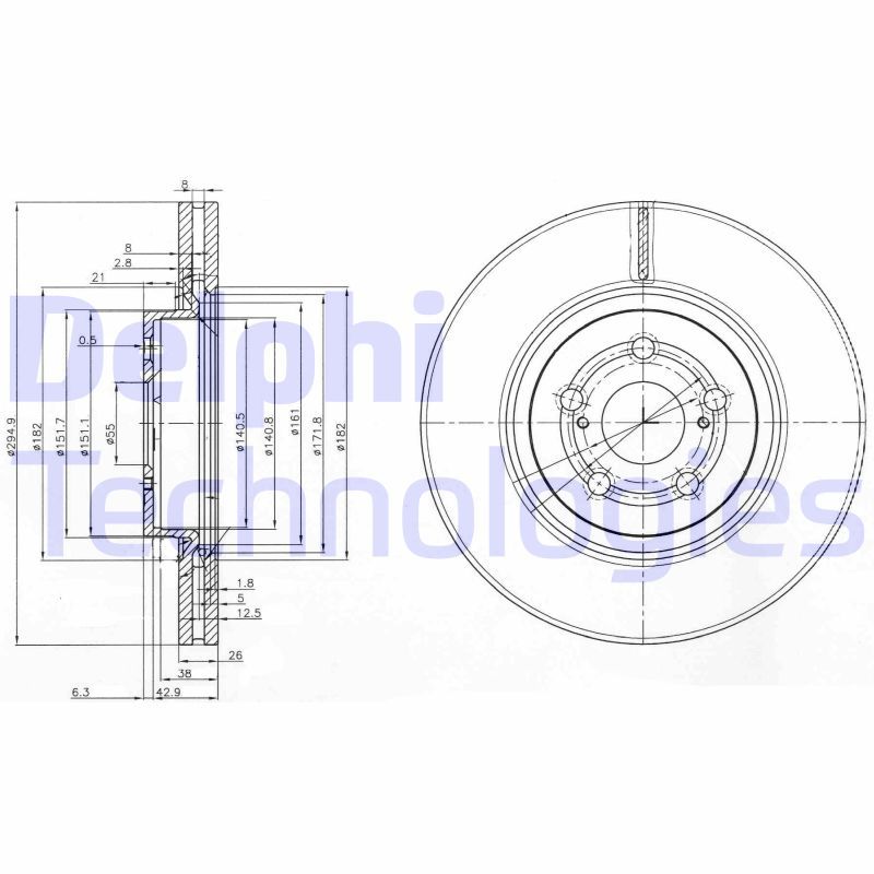 DELPHI Kočioni disk