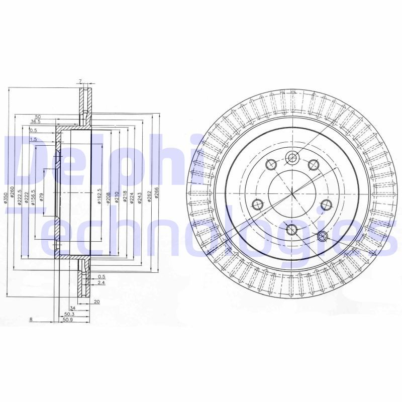 DELPHI Kočioni disk