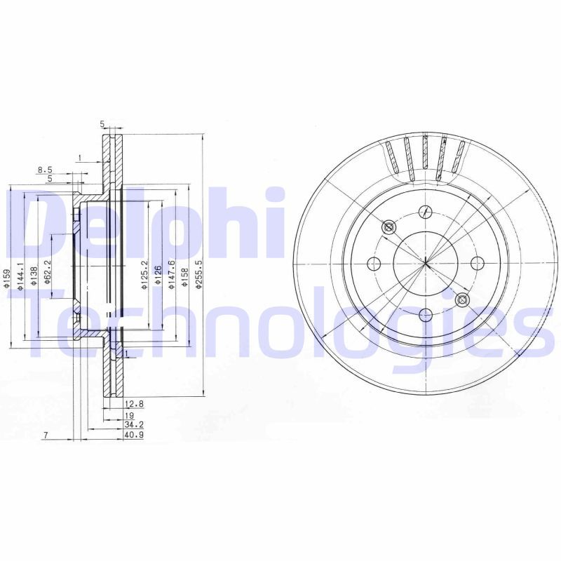 DELPHI Kočioni disk