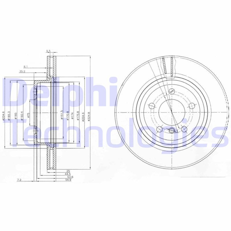 DELPHI Kočioni disk