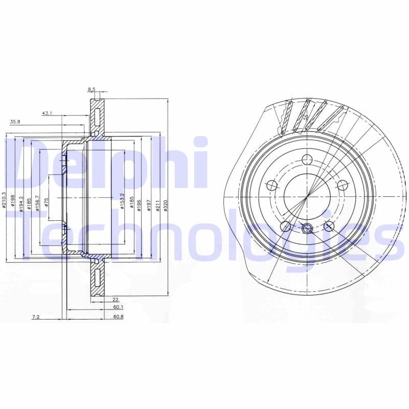 DELPHI Kočioni disk