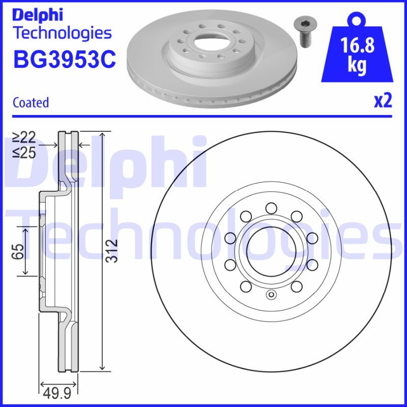 DELPHI Kočioni disk