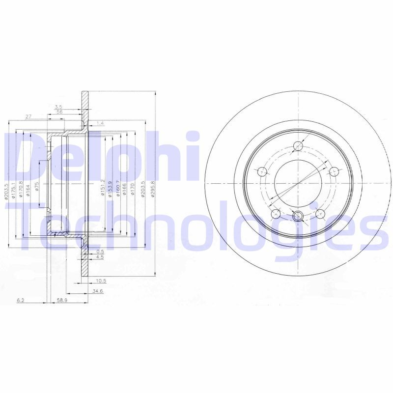 DELPHI Kočioni disk