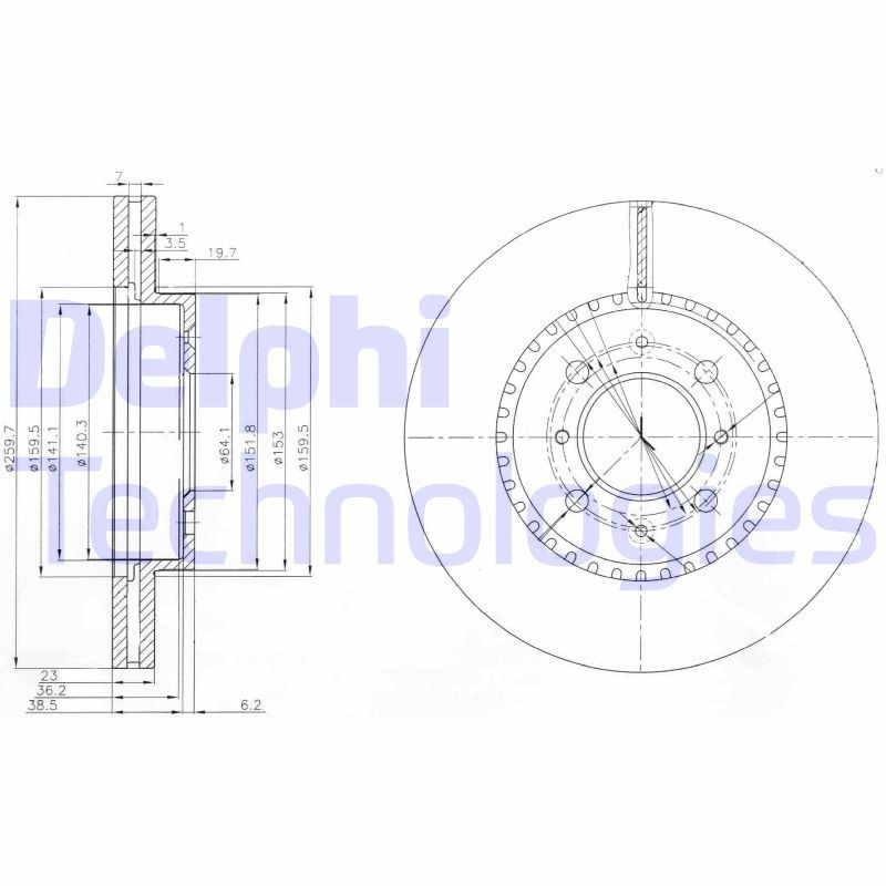 DELPHI Kočioni disk