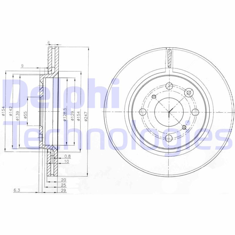 DELPHI Kočioni disk