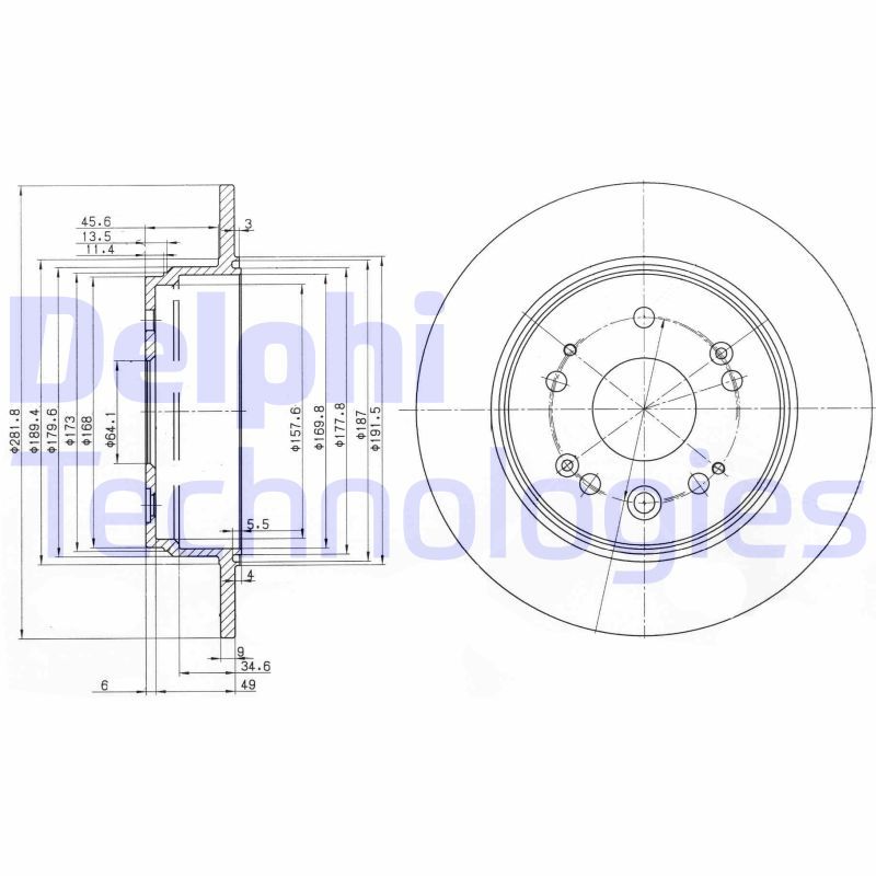 DELPHI Kočioni disk