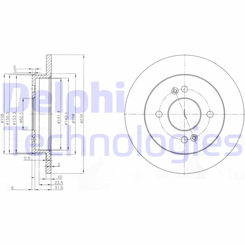 DELPHI Kočioni disk