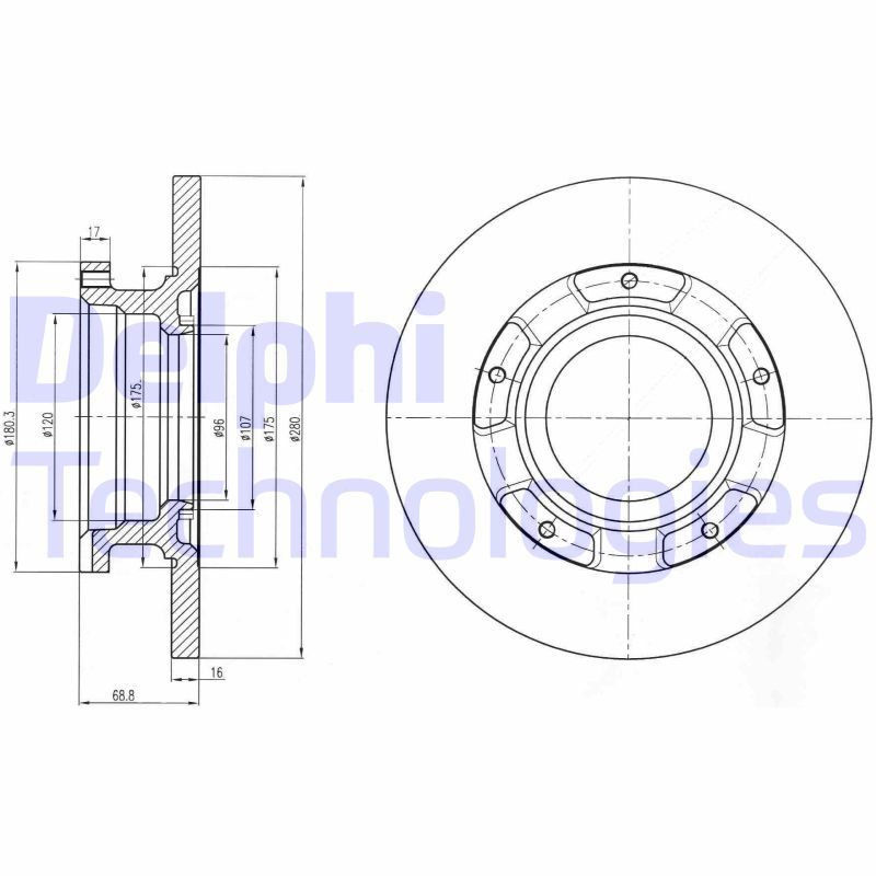 DELPHI Kočioni disk