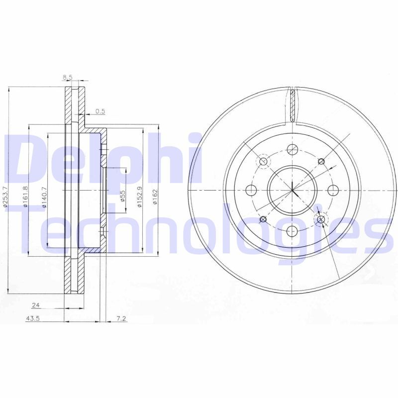 DELPHI Kočioni disk
