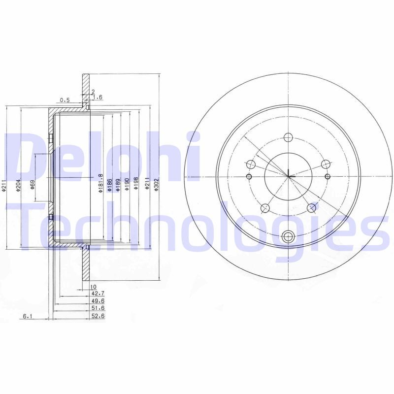 DELPHI Kočioni disk