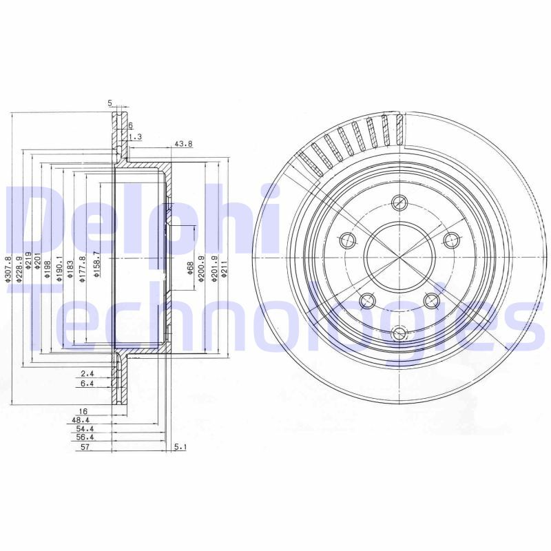 DELPHI Kočioni disk