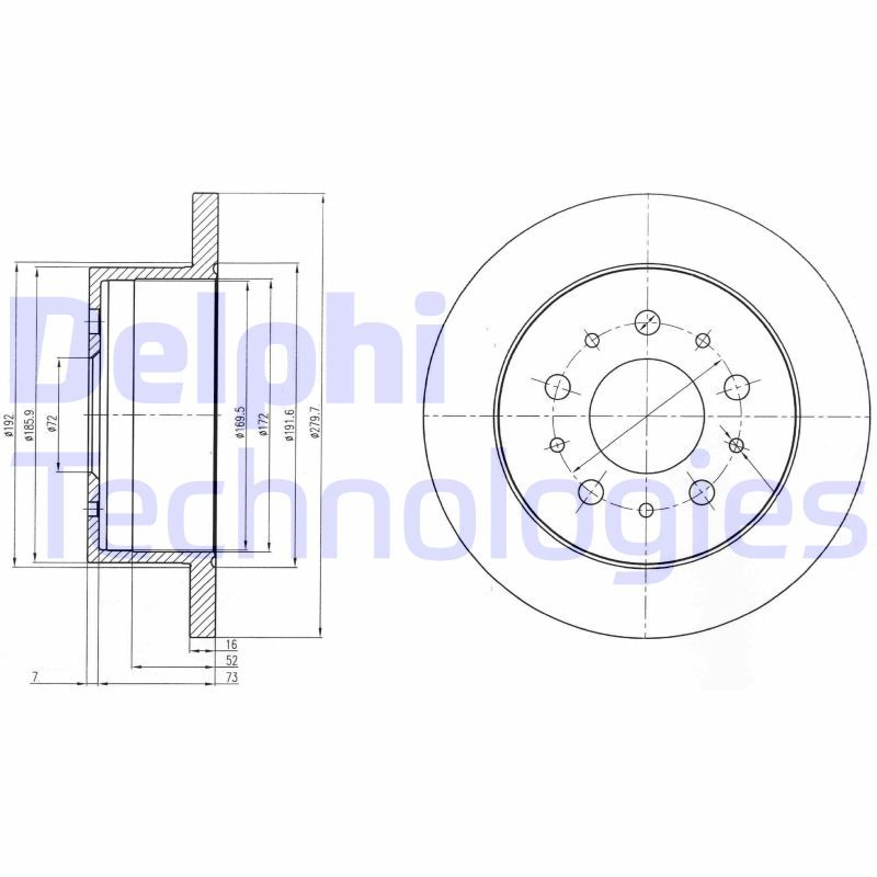 DELPHI Kočioni disk