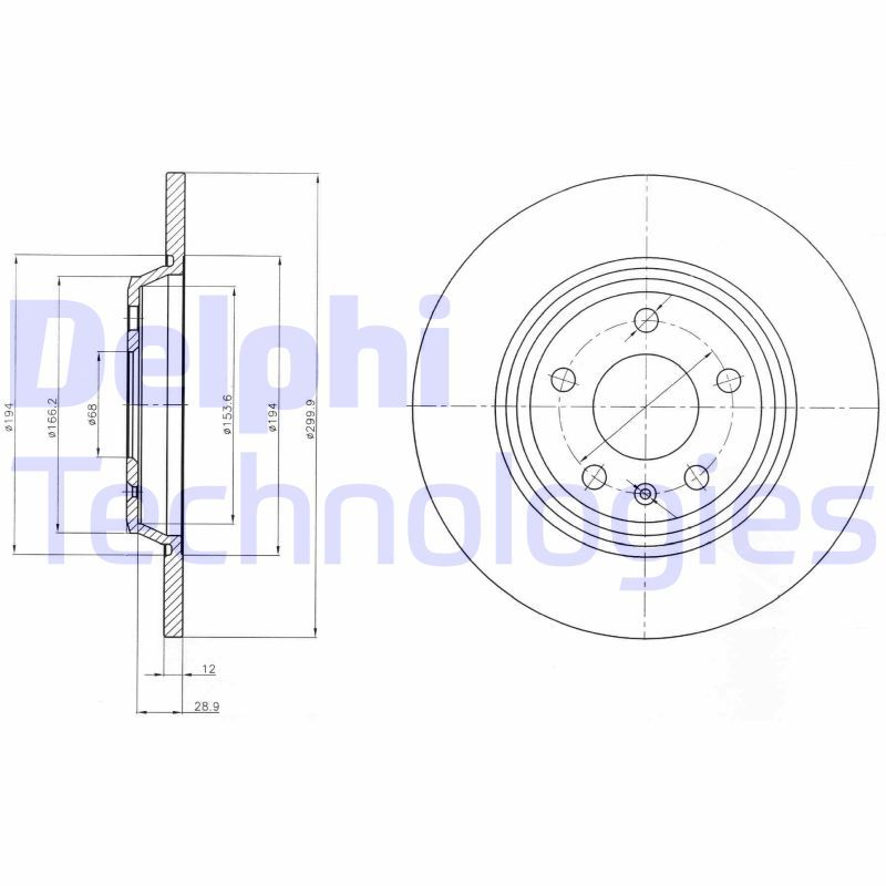 DELPHI Kočioni disk