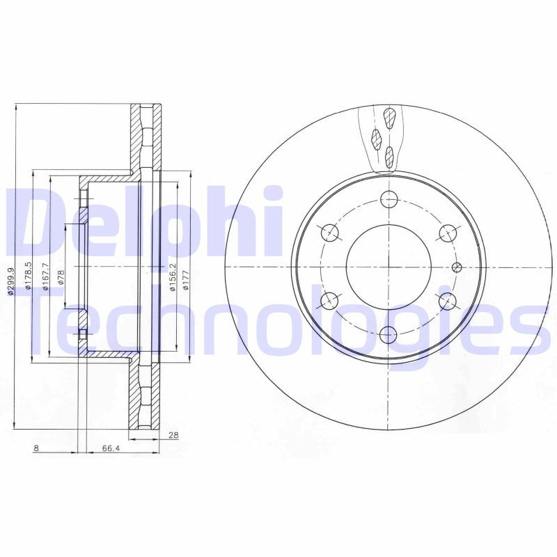 DELPHI Kočioni disk