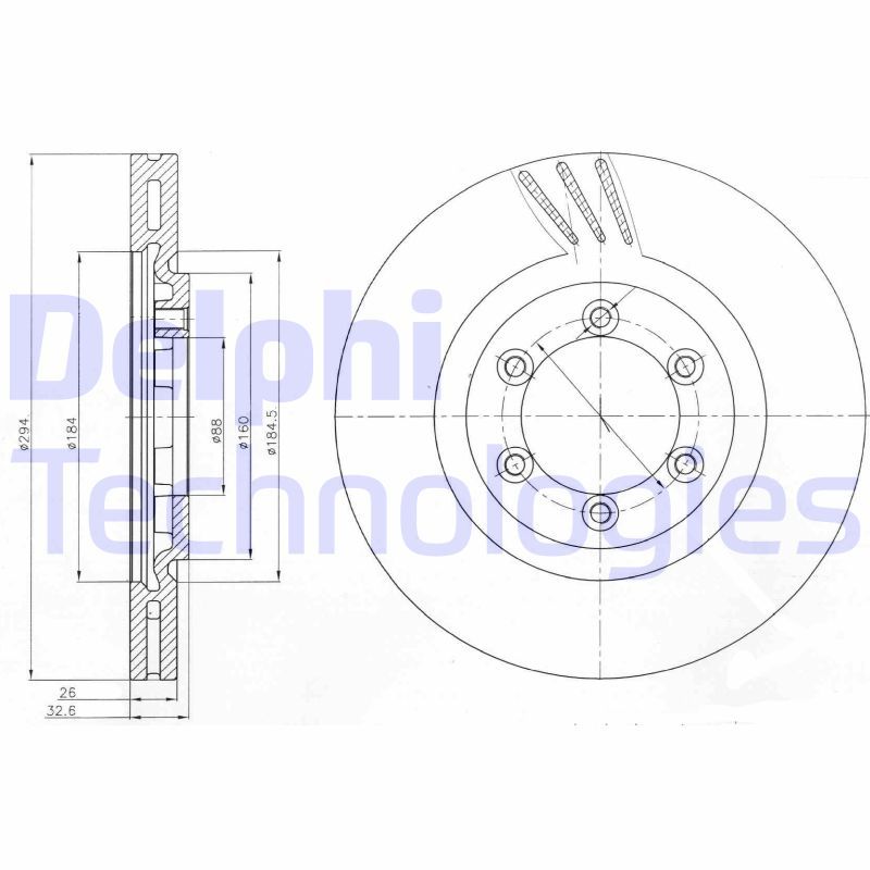 DELPHI Kočioni disk
