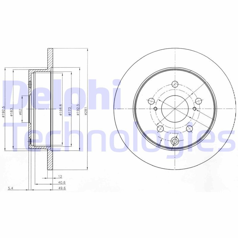 DELPHI Kočioni disk
