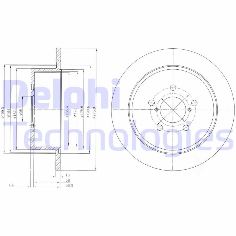 DELPHI Kočioni disk