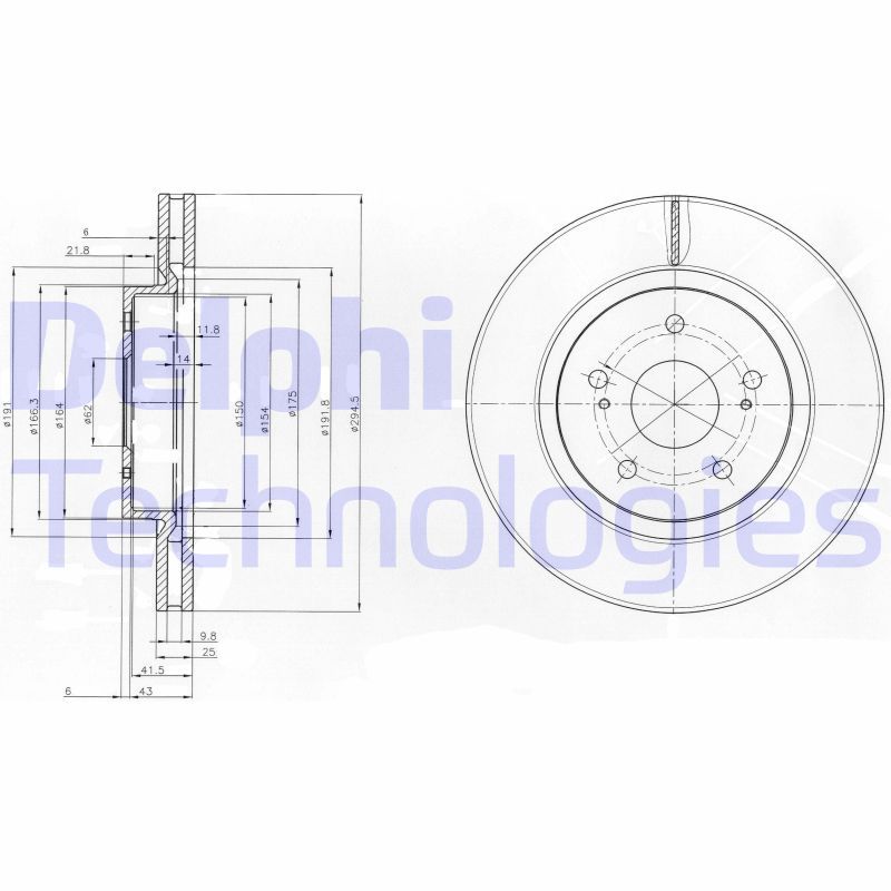 DELPHI Kočioni disk