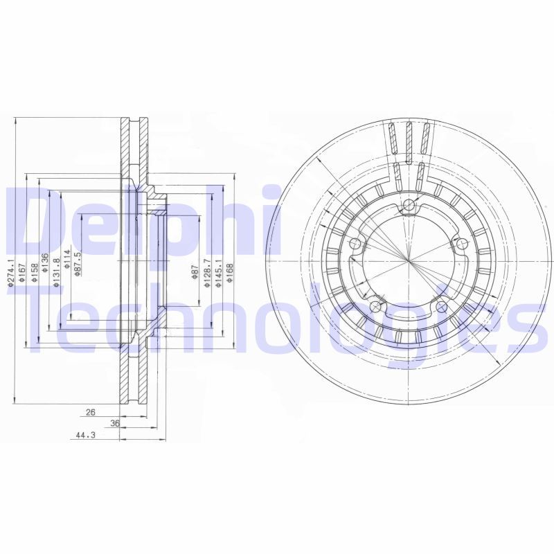 DELPHI Kočioni disk