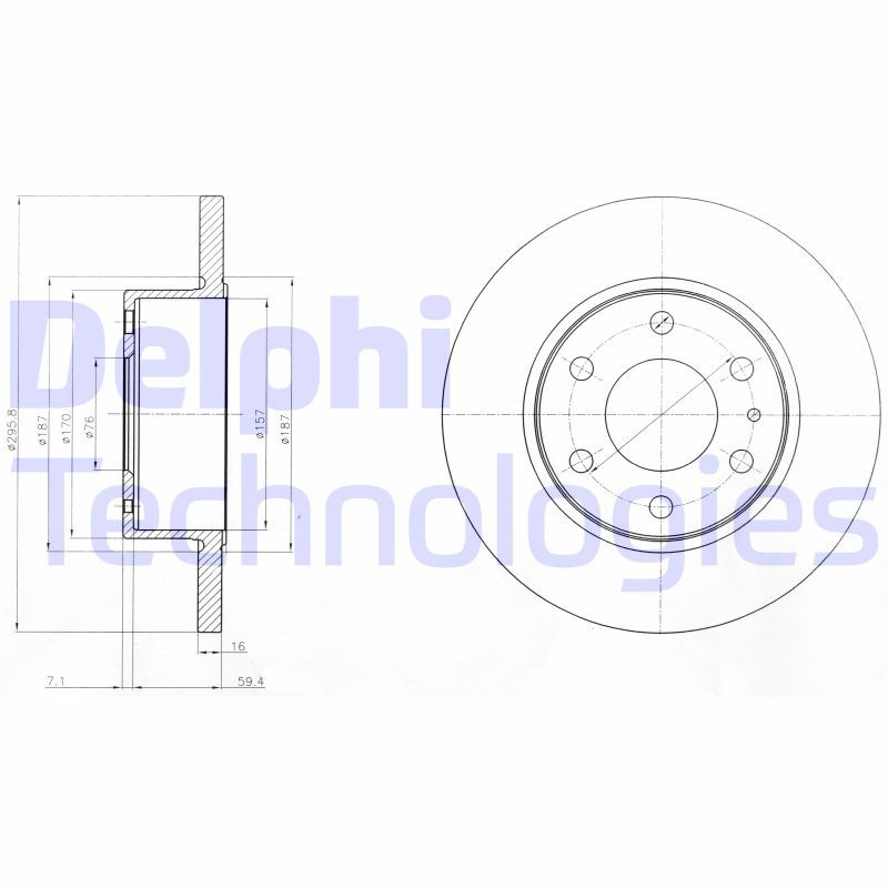 DELPHI Kočioni disk