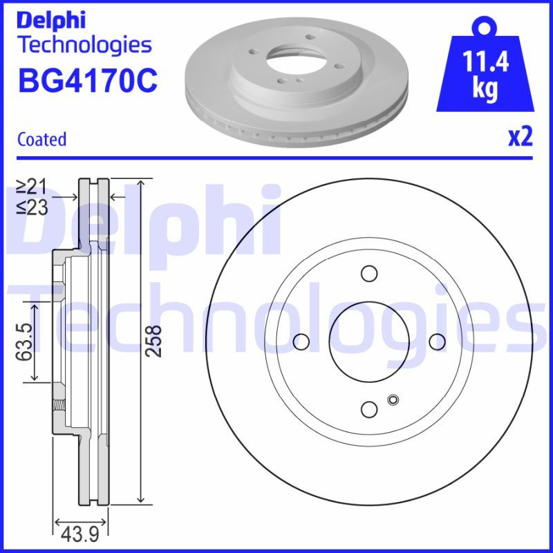 DELPHI Kočioni disk