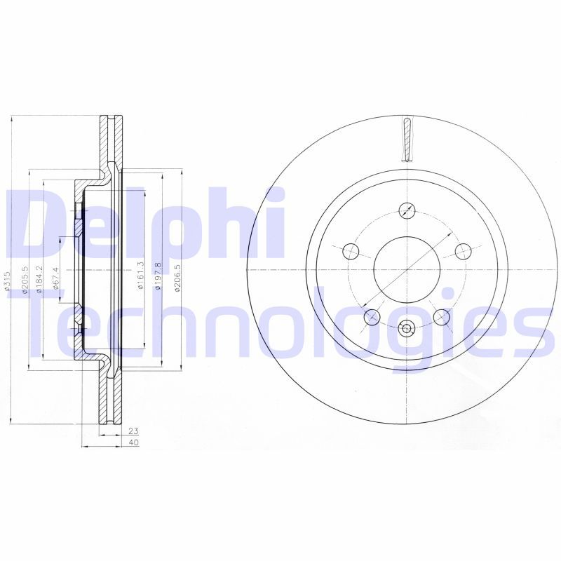 DELPHI Kočioni disk