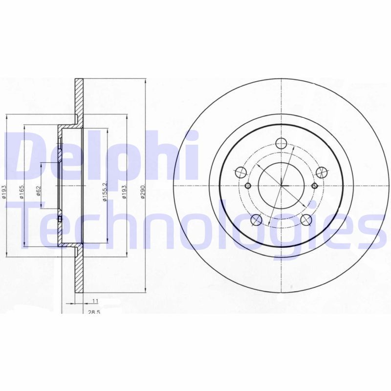DELPHI Kočioni disk