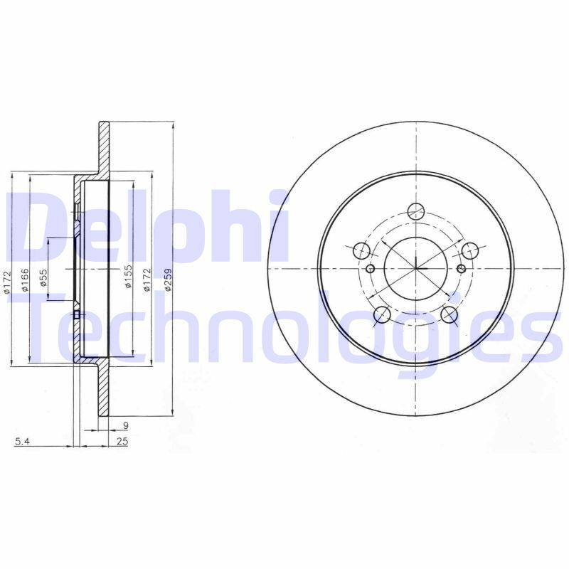 DELPHI Kočioni disk