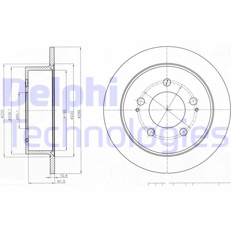 DELPHI Kočioni disk