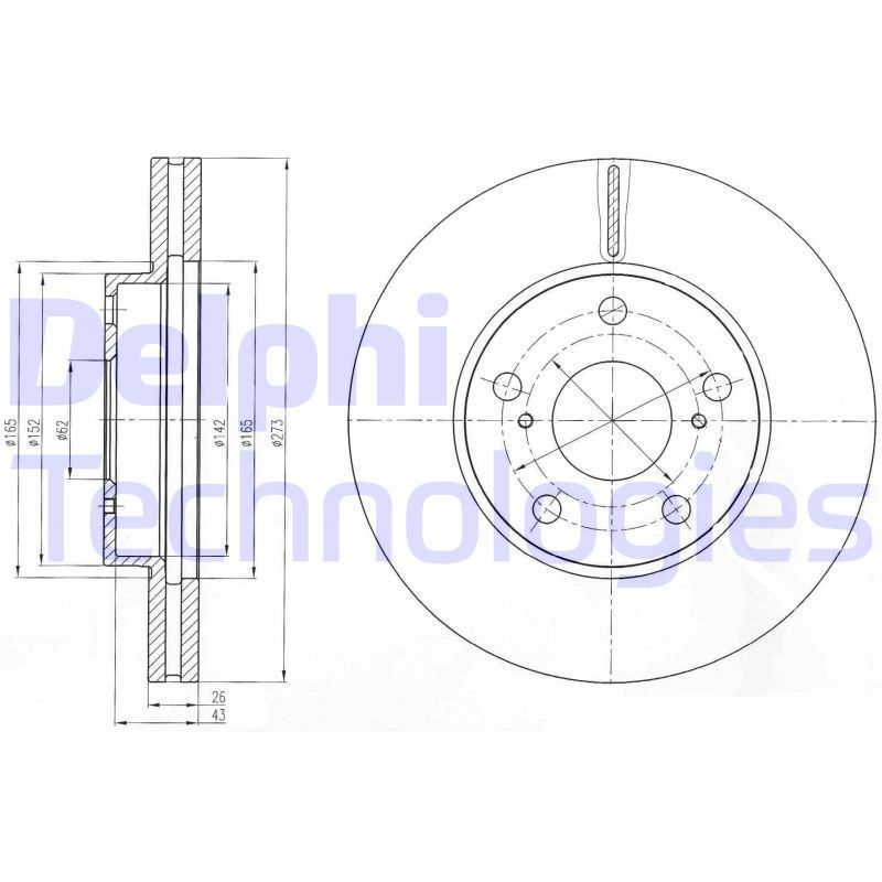 DELPHI Kočioni disk