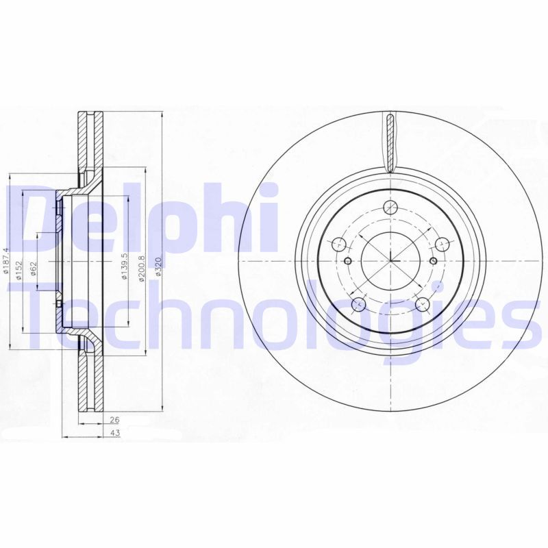 DELPHI Kočioni disk