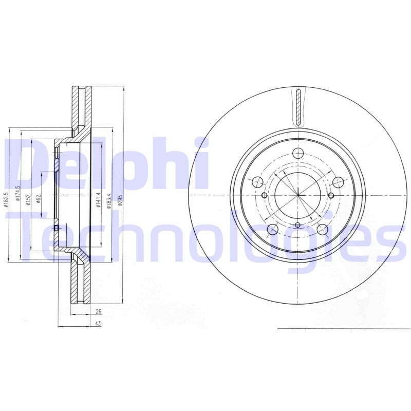 DELPHI Kočioni disk