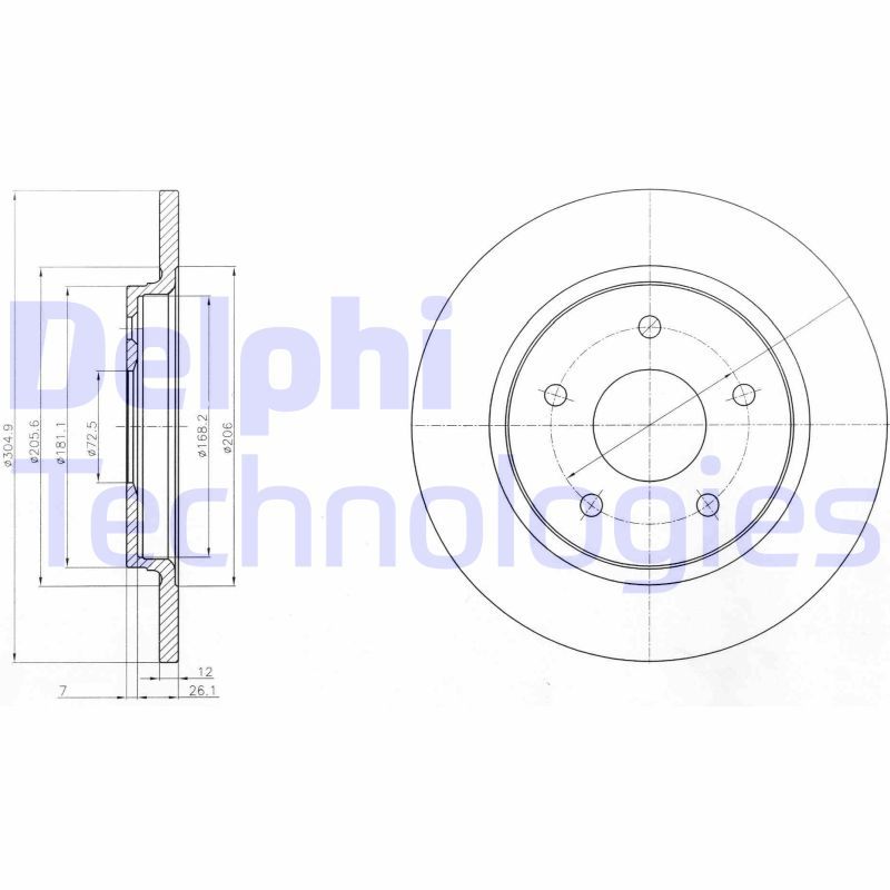 DELPHI Kočioni disk