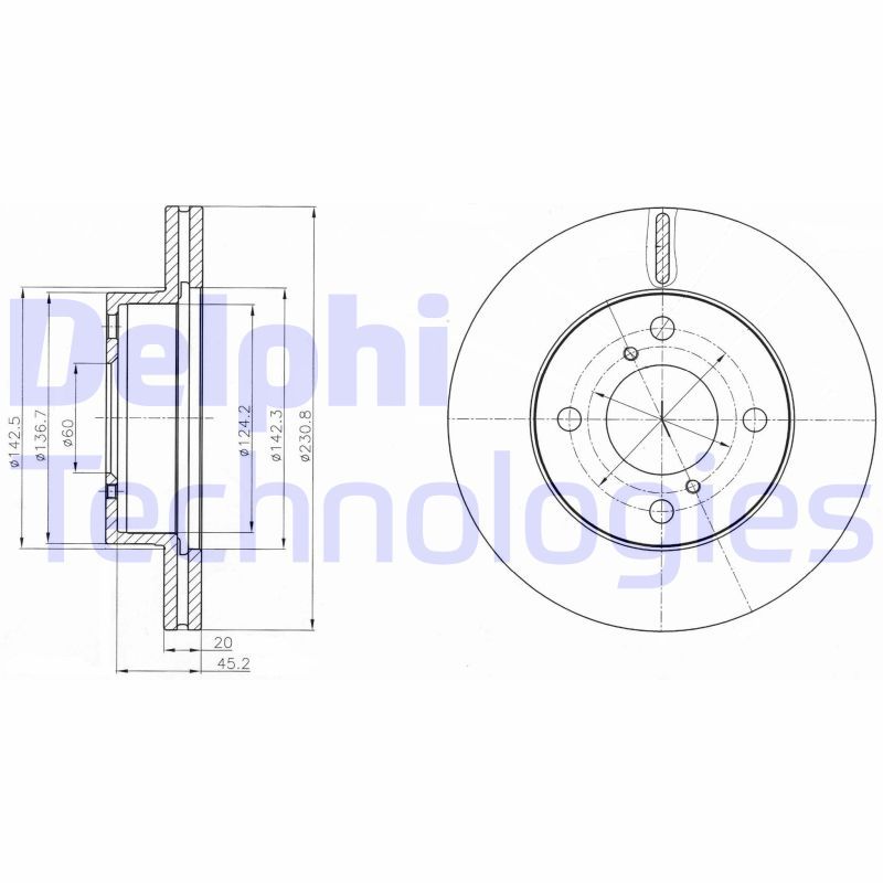 DELPHI Kočioni disk