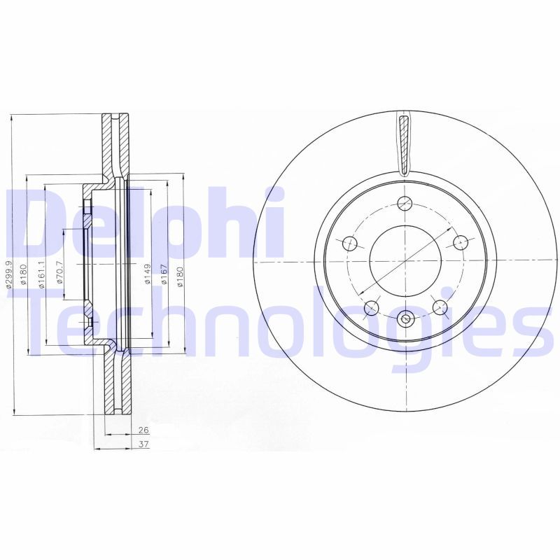 DELPHI Kočioni disk